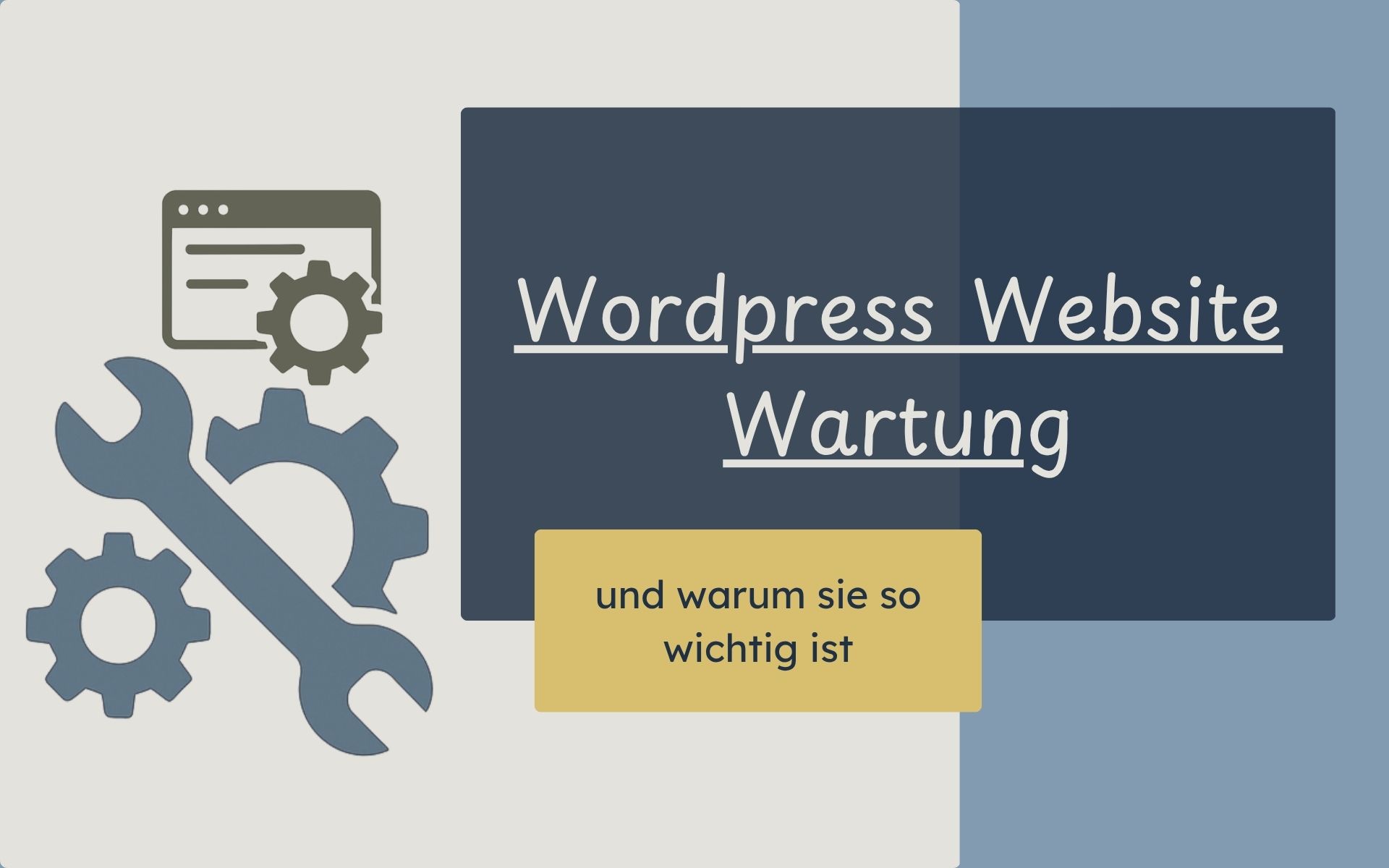 Warum die regelmäßige Wartung deiner WordPress Website so wichtig ist